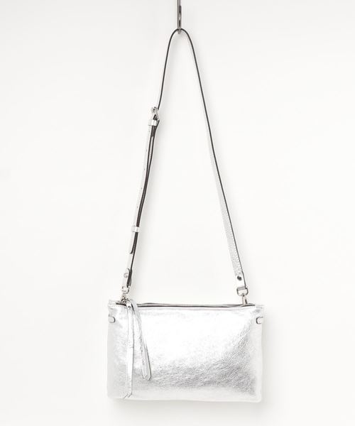 GIANNI CHIARINI(ジャンニ キアリーニ)の「GIANNI CHIARINI: 【HERMY】 ショルダーバッグ(ショルダーバッグ・レディース・シルバー/ゴールド・F)」の1枚目の写真