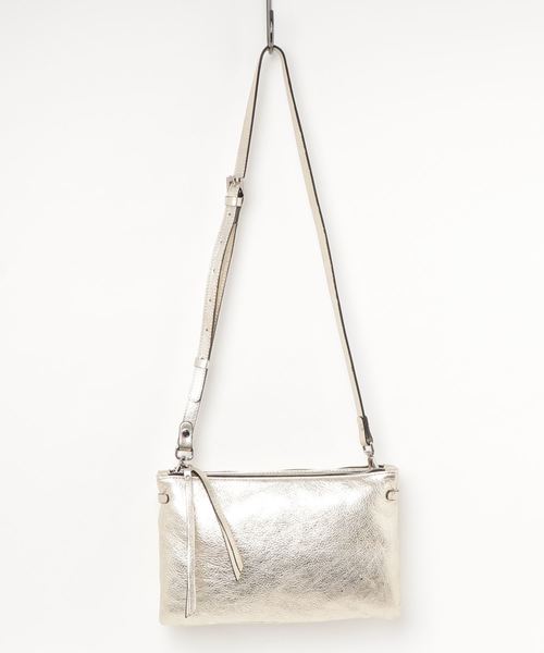 GIANNI CHIARINI(ジャンニ キアリーニ)の「GIANNI CHIARINI: 【HERMY】 ショルダーバッグ(ショルダーバッグ・レディース・シルバー/ゴールド・F)」の2枚目の写真