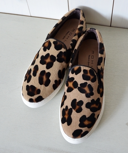MOHI（モヒ）の「MOHI:スリッポン◇（スニーカー・レディース・ブラック/レオパード・37/36/38）」の8枚目の写真