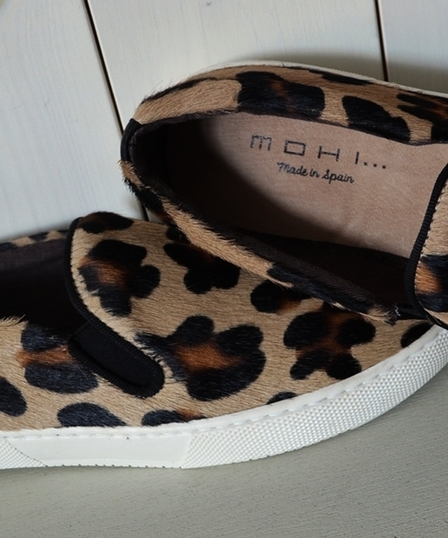 MOHI（モヒ）の「MOHI:スリッポン◇（スニーカー・レディース・ブラック/レオパード・37/36/38）」の9枚目の写真