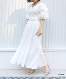 RANDA | ボリュームスリーブロングワンピース(ワンピース)