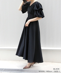 RANDA | ボリュームスリーブロングワンピース(ワンピース)