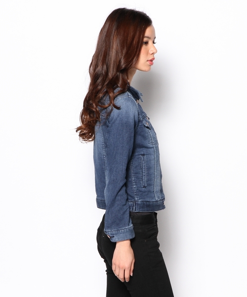 SHARE PARK(シェアパーク)の「【VERY掲載商品】ジョグデニム Gジャン (デニムジャケット・レディース・ホワイト系/ブルー系・0/1)」の3枚目の写真