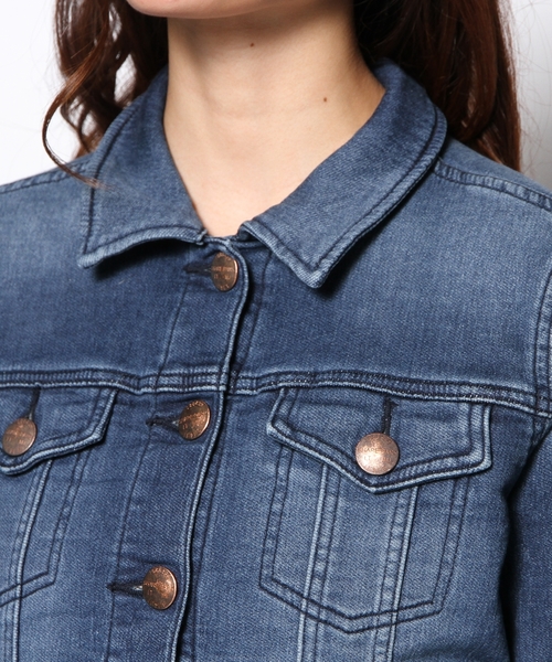 SHARE PARK(シェアパーク)の「【VERY掲載商品】ジョグデニム Gジャン (デニムジャケット・レディース・ホワイト系/ブルー系・0/1)」の6枚目の写真