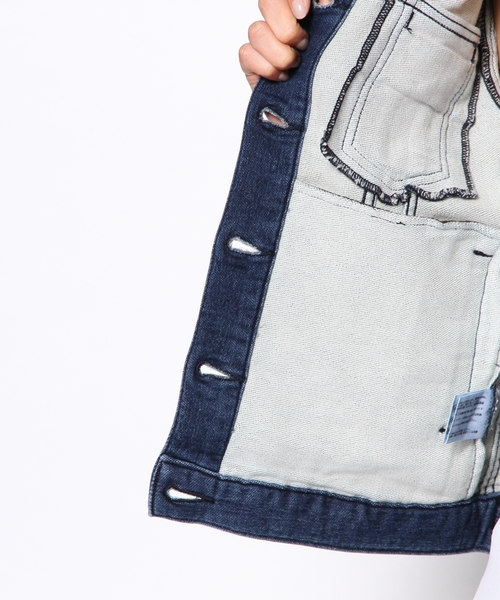 SHARE PARK(シェアパーク)の「【VERY掲載商品】ジョグデニム Gジャン (デニムジャケット・レディース・ホワイト系/ブルー系・0/1)」の9枚目の写真