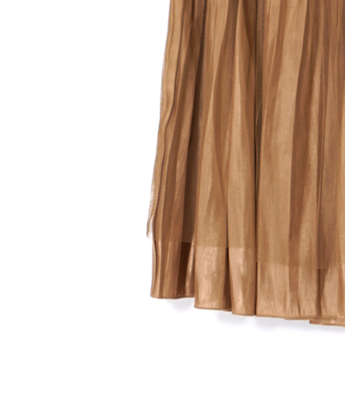 w closet(ダブルクローゼット)の「シャイニーサテン×チュールリバーシブルスカート(スカート・レディース・スモークグレー/ベージュ/ブラウン系その他・FREE)」の14枚目の写真