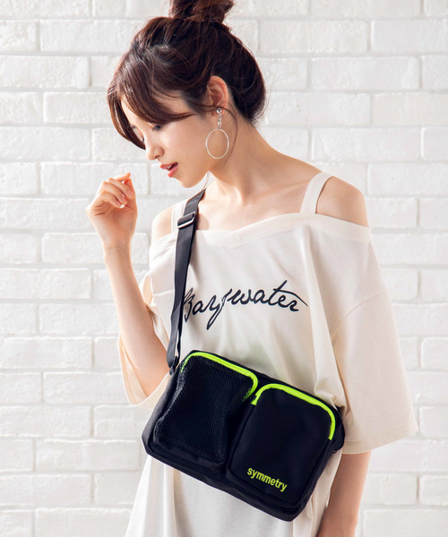 WEGO（ウィゴー）の「WEGO/ダブルポケットショルダーバッグ（ショルダーバッグ・レディース・ブラック/パープル・FREE）」の13枚目の写真