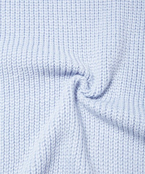 fifth(フィフス)の「ベルト付ロングニットガウン(カーディガン/ボレロ・レディース・ブルー/チャコールグレー・MEDIUM)」の3枚目の写真