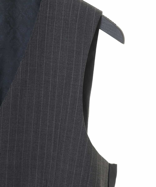 MICHEL KLEIN HOMME   （ミッシェルクランオム）の「ジレ（ビエラーノストライプ）（その他アウター・メンズ・ネイビー/グレー・48/44/51）」の5枚目の写真