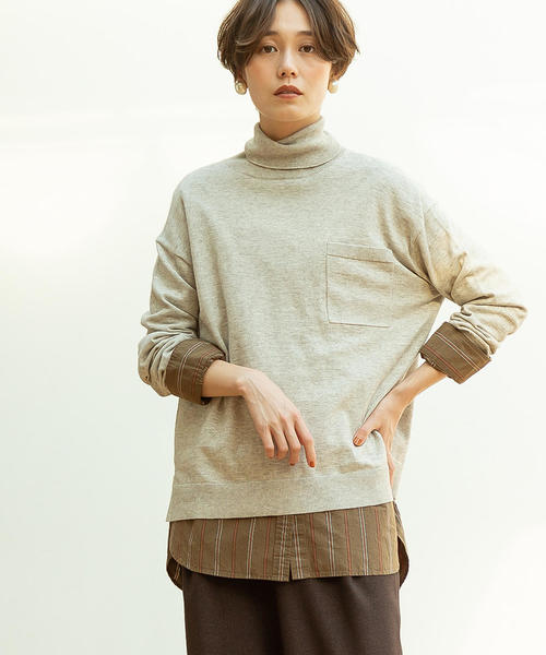 coen（コーエン）の「【WEB限定追加生産・ムック本掲載】ブロードバンドカラー ロングシャツ（シャツ/ブラウス・レディース・ブラウン/ホワイト/ロイヤルブルー・FREE）」の17枚目の写真