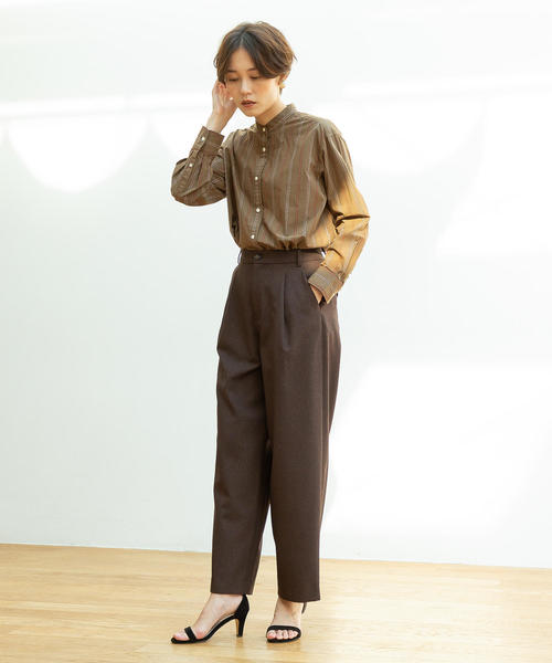 coen（コーエン）の「【WEB限定追加生産・ムック本掲載】ブロードバンドカラー ロングシャツ（シャツ/ブラウス・レディース・ブラウン/ホワイト/ロイヤルブルー・FREE）」の19枚目の写真