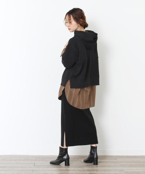 coen（コーエン）の「【WEB限定追加生産・ムック本掲載】ブロードバンドカラー ロングシャツ（シャツ/ブラウス・レディース・ブラウン/ホワイト/ロイヤルブルー・FREE）」の9枚目の写真