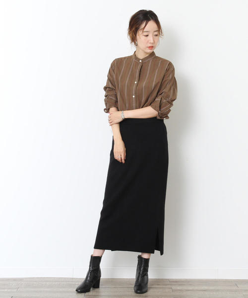 coen（コーエン）の「【WEB限定追加生産・ムック本掲載】ブロードバンドカラー ロングシャツ（シャツ/ブラウス・レディース・ブラウン/ホワイト/ロイヤルブルー・FREE）」の12枚目の写真