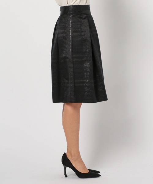 NARACAMICIE（ナラカミーチェ）の「ラメジャカードスカート（スカート・レディース・ブラック・SMALL/MEDIUM/LARGE）」の4枚目の写真