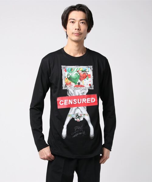 Tract(トラクト)の「ART FOR LOVE LONG T-SHIRT(Tシャツ/カットソー)」|ブラック