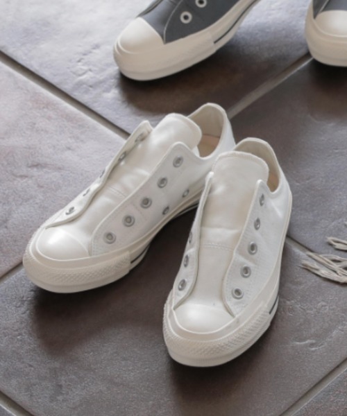 CONVERSE（コンバース）の「【コンバース】CONVERSE ALLSTAR コンバース　オールスター100スリップHi&Lo　ハイカットorローカットキャンバススニーカー　レディース（スニーカー・レディース・グレー/グレー系その他/ホワイト系その他/ホワイト・L/M/LL/S/3L）」の3枚目の写真