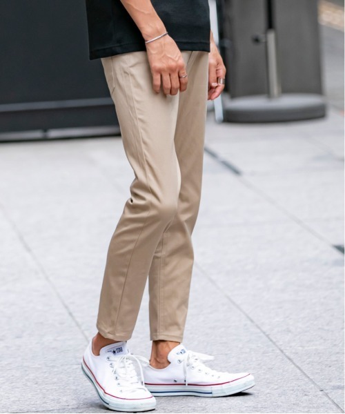 JILL BLAZE（ジルブレイズ）の「ストレッチ コットンツイル / カラー スキニー ベーシック アンクル パンツ（その他パンツ・メンズ・ホワイト/ブラック/チャコールグレー/ライトグレー/グレー系その他/グレー系その他2/ベージュ/カーキ/ネイビー/ワインレッド・M/L/LL）」の7枚目の写真