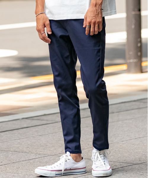 JILL BLAZE（ジルブレイズ）の「ストレッチ コットンツイル / カラー スキニー ベーシック アンクル パンツ（その他パンツ・メンズ・ホワイト/ブラック/チャコールグレー/ライトグレー/グレー系その他/グレー系その他2/ベージュ/カーキ/ネイビー/ワインレッド・M/L/LL）」の9枚目の写真