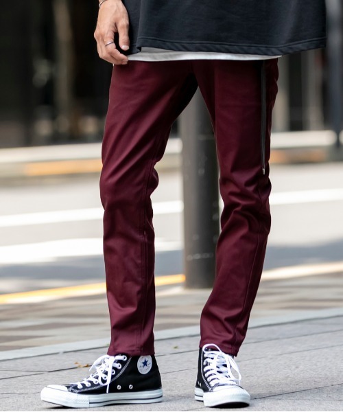 JILL BLAZE（ジルブレイズ）の「ストレッチ コットンツイル / カラー スキニー ベーシック アンクル パンツ（その他パンツ・メンズ・ホワイト/ブラック/チャコールグレー/ライトグレー/グレー系その他/グレー系その他2/ベージュ/カーキ/ネイビー/ワインレッド・M/L/LL）」の10枚目の写真