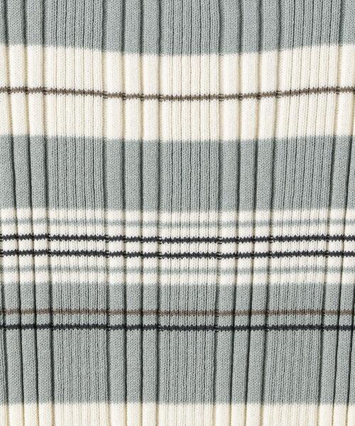 beautiful people（ビューティフルピープル）の「＜beautiful people＞リブボーダーカットソーΨо（Tシャツ/カットソー・レディース・ネイビー/ライム・36）」の8枚目の写真