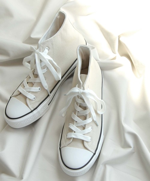 ZIP FIVE(ジップファイブ)の「【ZIP FIVE】キャンバス ハイカット / ローカット スニーカー(スニーカー・メンズ・ホワイト/ブラウン系その他/ベージュ系その他2/ブラウン系/ホワイト系/グリーン系その他/ベージュ/ブラウン/ブラウン系その他2/ブラック系/ベージュ系/ブラック/ベージュ系その他/グリーン系その他2・23.0cm/23.5cm/25.0cm/25.5cm/27.0cm/24.0cm/24.5cm/26.0cm/26.5cm/28.0cm)」の9枚目の写真