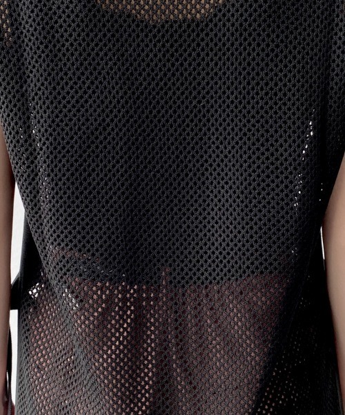 PAGEBOY（ページボーイ）の「メッシュアミニットベスト（ベスト・レディース・ブラック/グレイッシュベージュ・FREE）」の7枚目の写真