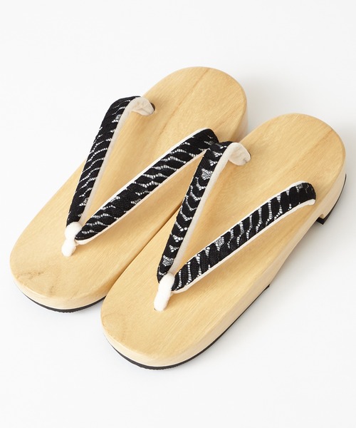 和装小物 水着 着物 浴衣下駄 リーフレース下駄 浴衣 着物 夏 街歩き 和装小物 ふりふ フリフ のファッション