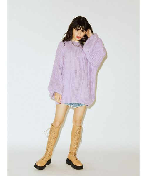 jouetie（ジュエティ）の「レースアップスニーカーソールブーツ（ブーツ・レディース・ブラック/ベージュ/ブラウン・M/L）」の9枚目の写真