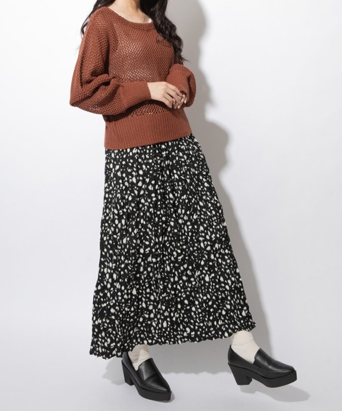 Mysa&Liina(ミーサリーナ)の「前後2WAYリボン透かし柄ニットカーディガン(カーディガン/ボレロ・レディース・モカ/ブラウン/ブラック・M)」の15枚目の写真