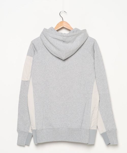 1piu1uguale3 RELAX（ウノピュウノウグァーレトレリラックス）の「1PIU1UGUALE3 RELAX(ウノピゥウノウグァーレトレ)裏毛切り替えプルオーバーパーカー（パーカー・メンズ・ブラック/グレー・S/L/M/XL/XXL）」の13枚目の写真