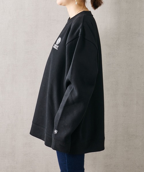FRANKLIN & MARSHALL(フランクリンマーシャル)の「FRANKLIN & MARSHALLxFREAK'S STORE/フランクリンマーシャル フリークスストア別注ビッグシルエットクルーネックスウェット(スウェット・レディース・ブラック/グレー/グレイッシュベージュ・マルチサイズ)」の11枚目の写真