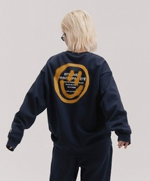 ISTKUNST | 『ISTKUNST/イストクンスト』LOGO&SMILEY SWEATSHIRTS/ロゴスマイリーデザイン スウェットシャツ(スウェット)