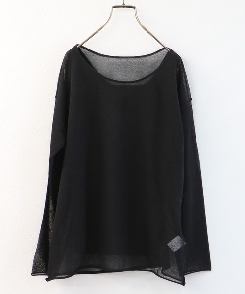 Avvenente(アベネンテ)の「【Avvenente】シアールーズニット(ニット/セーター・レディース・アイボリー/ブラック/ベージュ/グリーン・M)」の18枚目の写真