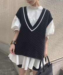 Ameri | FLARE SHIRT WITH VEST(シャツ/ブラウス)