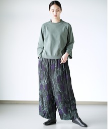 定価4万☆プランテーション　チューリップ柄パンツ　ワイドパンツ　総ゴム　キュプラ 55412564b_15_d_215.jpg