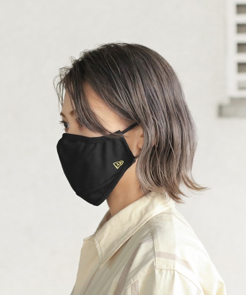 NEW ERA（ニューエラ）の「NEW ERA WAIPER別注 ロゴエンブロイダリー マスク（マスク・メンズ・ブラック/ゴールド・FREE）」の22枚目の写真