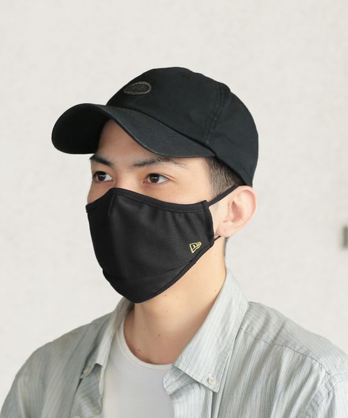 NEW ERA（ニューエラ）の「NEW ERA WAIPER別注 ロゴエンブロイダリー マスク（マスク・メンズ・ブラック/ゴールド・FREE）」の20枚目の写真