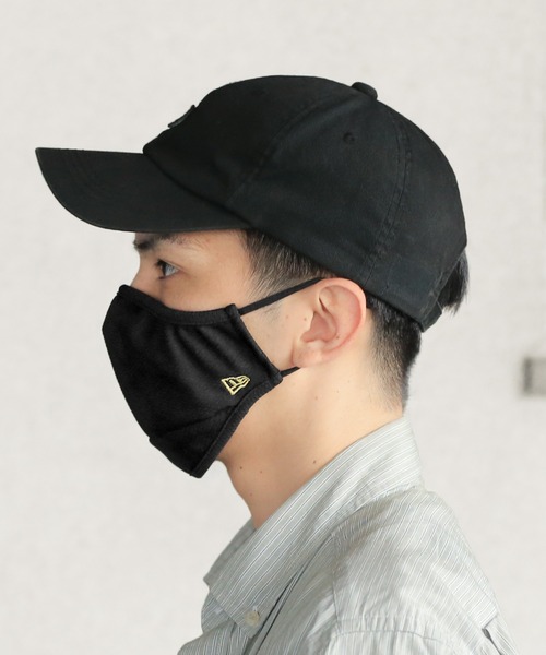 NEW ERA（ニューエラ）の「NEW ERA WAIPER別注 ロゴエンブロイダリー マスク（マスク・メンズ・ブラック/ゴールド・FREE）」の21枚目の写真