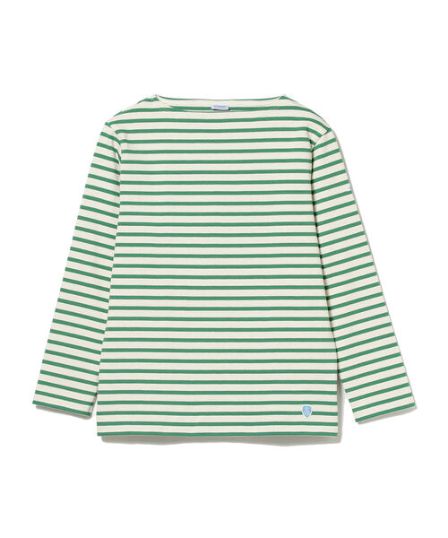 ORCIVAL(オーシバル)の「ORCIVAL / フレンチバスク シャツ<MEN>(Tシャツ/カットソー・メンズ・グリーン系その他4/ネイビー・4/5)」の3枚目の写真