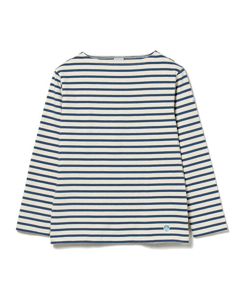 ORCIVAL(オーシバル)の「ORCIVAL / フレンチバスク シャツ<MEN>(Tシャツ/カットソー・メンズ・グリーン系その他4/ネイビー・4/5)」の5枚目の写真