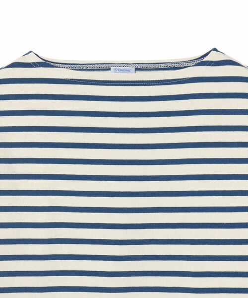 ORCIVAL(オーシバル)の「ORCIVAL / フレンチバスク シャツ<MEN>(Tシャツ/カットソー・メンズ・グリーン系その他4/ネイビー・4/5)」の7枚目の写真