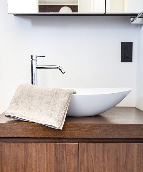 sarasa design（サラサデザイン）の「b2c スーパーパイルフェザー キッチンマット-SS（ラグ/マット・レディース・チャコールグレー/ライトグレー・ONESIZE）」の6枚目の写真