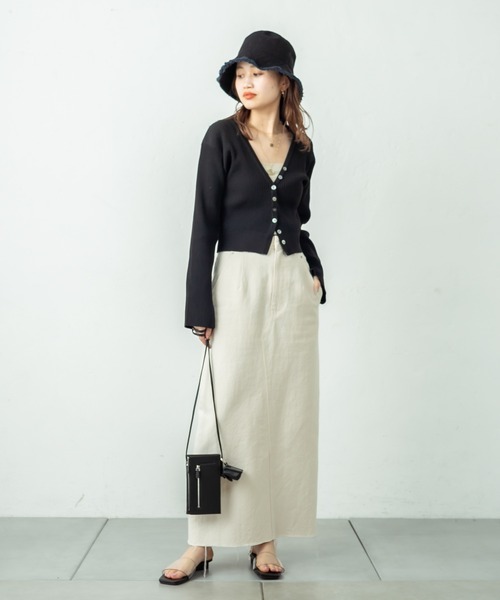 mystic(ミスティック)の「バックフレアタイトスカート(スカート・レディース・ピンク/オフホワイト/ブラック・1/2)」の18枚目の写真