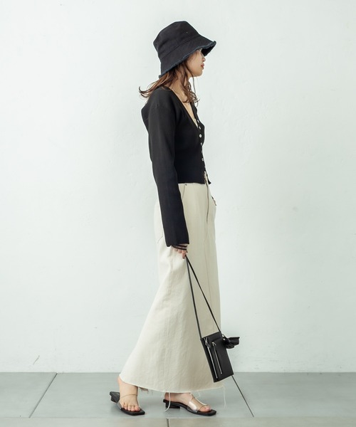 mystic(ミスティック)の「バックフレアタイトスカート(スカート・レディース・ピンク/オフホワイト/ブラック・1/2)」の20枚目の写真