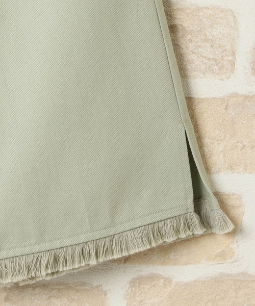 ikka（イッカ）の「カツラギカラーワイドパンツ(120~160cm)（その他パンツ・キッズ・ベージュ/グリーン・140/120/150/130/160）」の8枚目の写真