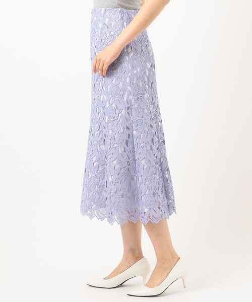 【国内配送】 TOCCA（トッカ）の「【WEB限定】【TOCCA Lace LAVENDER】Tulips スカート