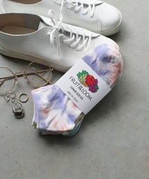 FRUIT OF THE LOOM | スニーカー丈タイダイソックス / 3足セット  / ペールカラー / アクセント(ソックス/靴下)