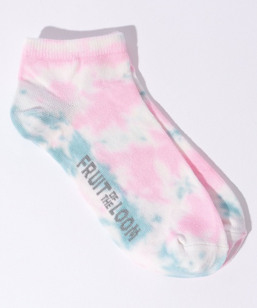 FRUIT OF THE LOOM（フルーツオブザルーム）の「スニーカー丈タイダイソックス / 3足セット  / ペールカラー / アクセント（ソックス/靴下・レディース・マルチ・23cm～25cm）」の3枚目の写真