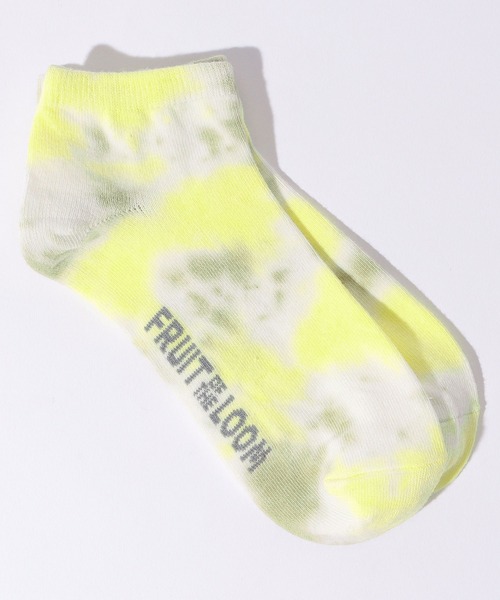 FRUIT OF THE LOOM（フルーツオブザルーム）の「スニーカー丈タイダイソックス / 3足セット  / ペールカラー / アクセント（ソックス/靴下・レディース・マルチ・23cm～25cm）」の2枚目の写真