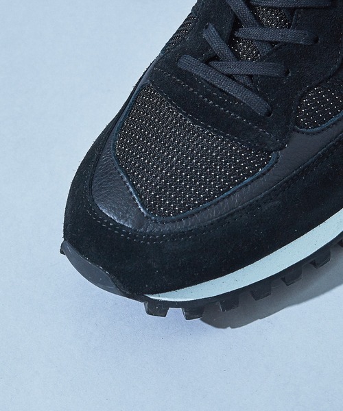 セール】【別注/ZDA】ナイロンライン レザースニーカー 2200PH